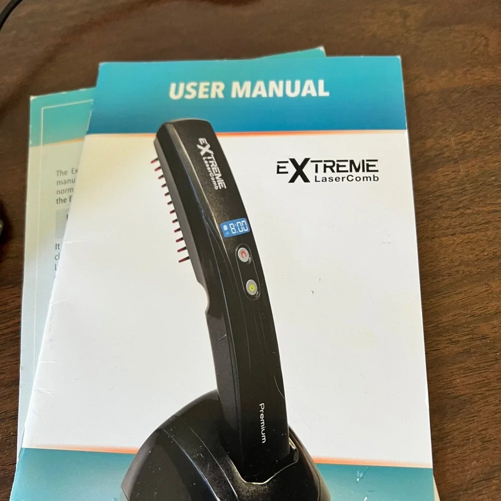 Extreme LaserComb Premium Hair Regrowth System LLLT Red Light Therapy Grey